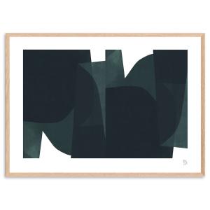 インテリアnest ポスターフレーム黒　50×70 新品未使用 50x70cm nest ポスターを格上げする木製フレーム ブラック ホワイト