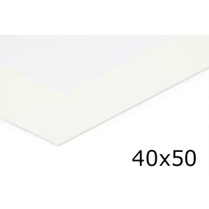 Poster & Frame　PassepartOut　額装用窓抜きマット台紙　40×50cmフレーム用　ホワイト
