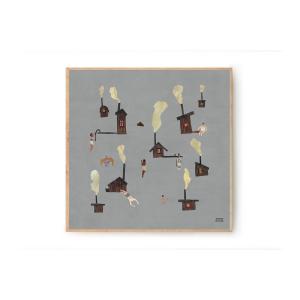Fine Little Day ファインリトルデイ アートポスター 50×50cm SAUNA イラスト 抽象アート