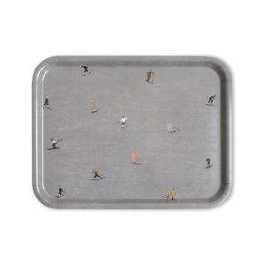 Fine Little Day ファインリトルデイ 長方形トレイ SKIERS 43×33cm お盆 トレー