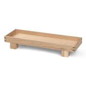 Ferm Living ファームリビング オーク無垢材 木組みデザインの脚付きウッドトレイ Bon XSサイズ お盆 配膳盆 カフェトレー