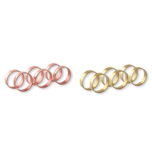 Broste Copenhagenー　真鍮/銅のソリッドナプキンリング