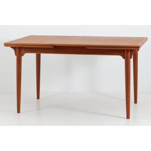 エクステンションダイニングテーブル チーク 幅128〜231cm デンマーク