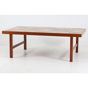 デンマーク製 センターテーブル/コーヒーテーブル 拡張棚付き 幅150cm