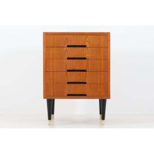 Leaf-handle スモールチェスト□ミニチェスト 3段チェスト タンス 収納