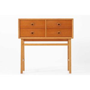 ドレッサー チーク×オーク材 幅79cm デンマーク製 北欧ビンテージ家具