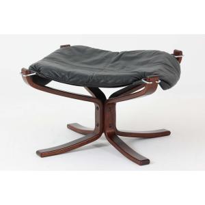 オットマン 波型フレーム ビーチ デンマーク製 北欧ビンテージ家具