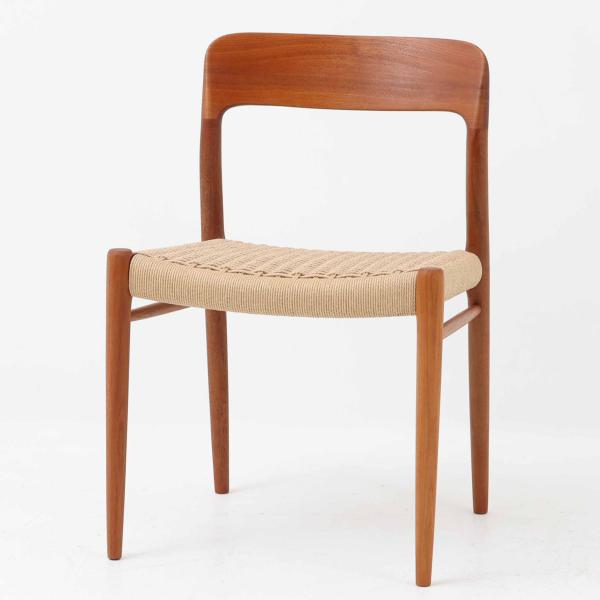 N.O.Moller ダイニングチェア Model 75 チーク×ペーパーコード J.L.Molle...