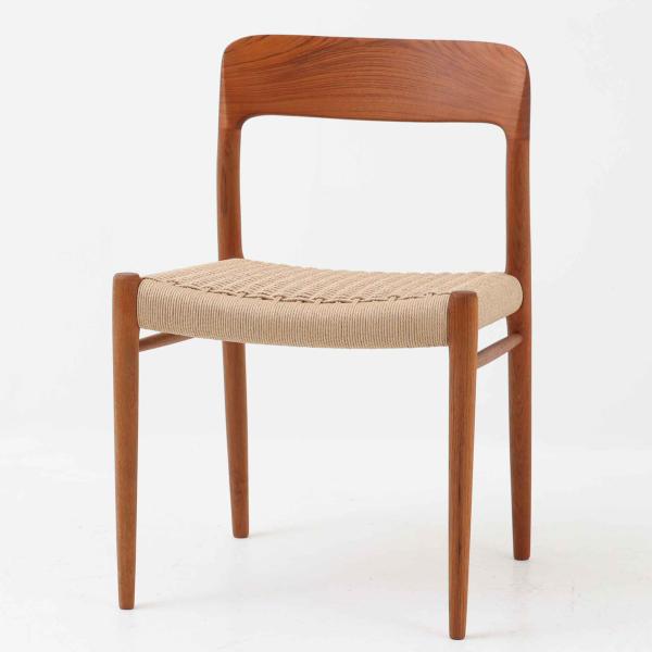 N.O.Moller ダイニングチェア Model 75 チーク×ペーパーコード J.L.Molle...