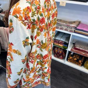 カシミール刺繍 花柄 チュニック ワンピース ...の詳細画像4