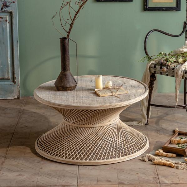 センターテーブル ナチュラル 円形 80cm おしゃれ かわいい 北欧 インテリア ダイニングテーブ...