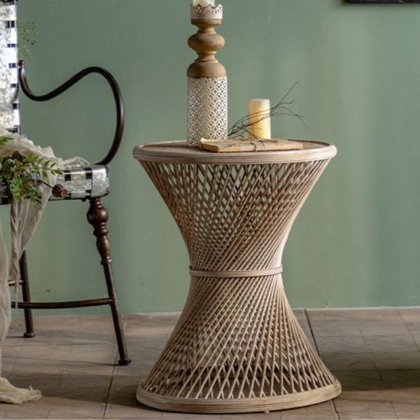 サイドテーブル  ナチュラル 円形 46cm おしゃれ かわいい インテリア 北欧 コーヒーテーブル...