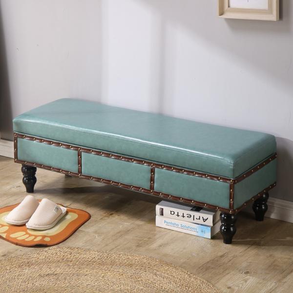 スツール レザー調 収納 付き 幅 130cm おしゃれ かわいい オットマン ベンチ フットベンチ...