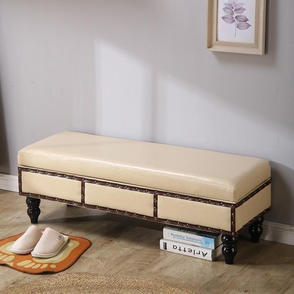 スツール レザー調 収納 付き 幅 110cm おしゃれ かわいい オットマン ベンチ フットベンチ...