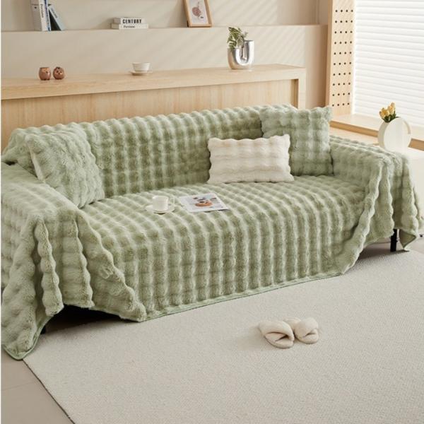 ソファーカバー 毛布 北欧風 韓国風 180cm×230cm 180cm×260cm ピンク グレー...