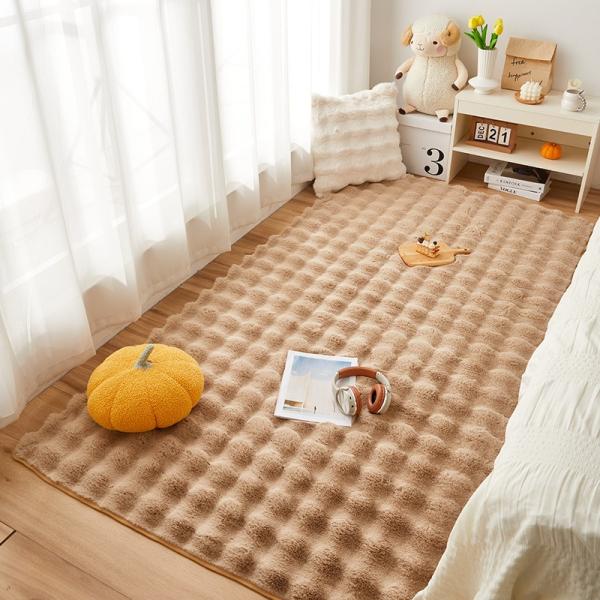 ラグ カーペット 110×180cm 110cm×210cm 韓国風 北欧風  モコモコ  暖かい ...