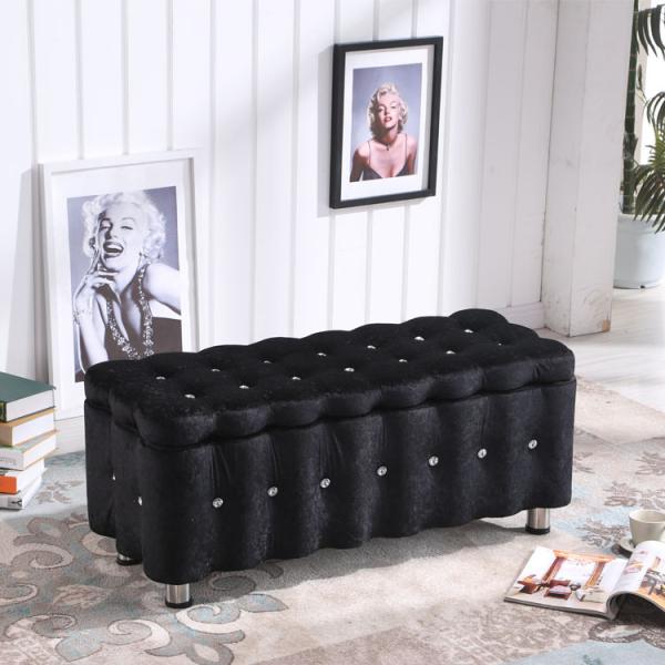 スツール 幅広 エレガント 幅 120cm 150cm 収納 付き ベルベット調 おしゃれ かわいい...