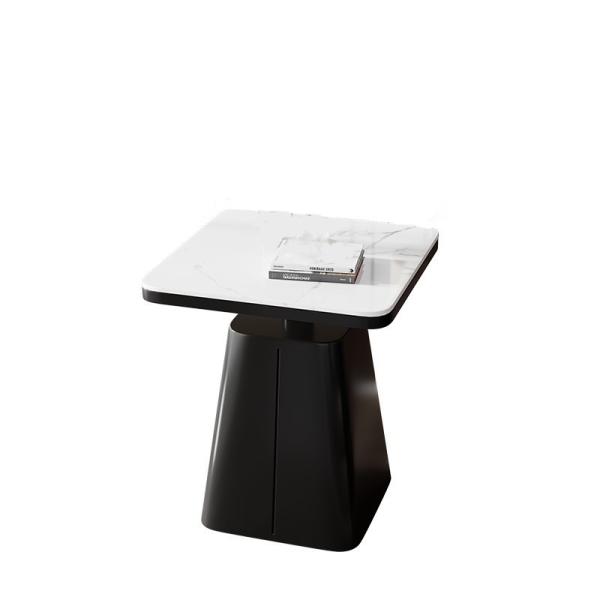 サイドテーブル ラグジュアリー 大理石調 ブラック コンパクト おしゃれ かわいい インテリア 北欧...