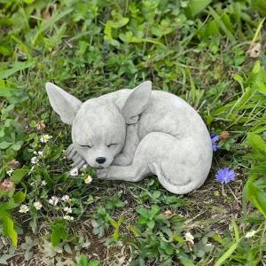 チワワ 高さ20cm 犬 置物 子犬 成犬 いぬ イヌ 玄関 エントランス 庭 