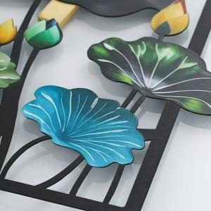 ウォールアート 3点セット カラフル 蓮 葉 ...の詳細画像5