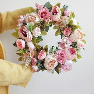 リース バラ 薔薇 牡丹 直径 45cm おし...の詳細画像3