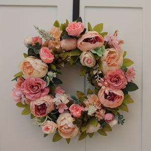 リース バラ 薔薇 牡丹 直径 45cm おし...の詳細画像4