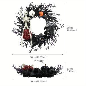 ハロウィン リース ドクロ かぼちゃ ユーモラ...の詳細画像4