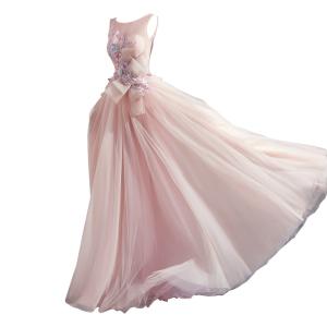 パーティドレス イブニングドレス ピンク ライ...の詳細画像4