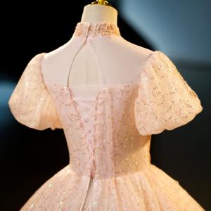 パーティドレス イブニングドレス オレンジ 花...の詳細画像3