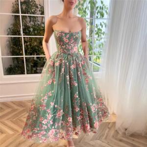 パーティドレス ドレス 花柄 ワンピース 大き...の詳細画像4