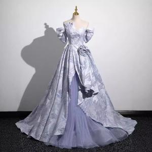 パーティドレス ドレス ブルー ラメ ナイトド...の詳細画像1