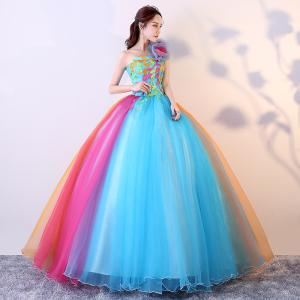 ドレス パーティードレス 虹色 レインボー ナ...の詳細画像4