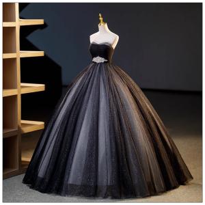 パーティードレス ブラック 黒 ナイトドレス ドレス ラメ チューブトップ 透け感 結婚式 大きいサイズ 謝恩会 XS S M L XL LL 2XL XXL 3XL XXXL パーティー