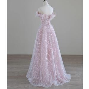 ナイトドレス パーティードレス ピンク 結婚式...の詳細画像4