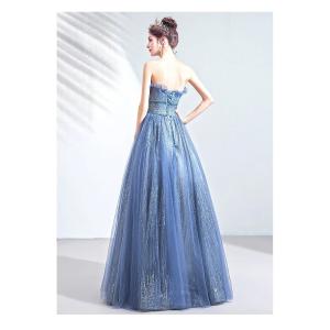 パーティードレス ナイトドレス 結婚式 ブルー...の詳細画像5