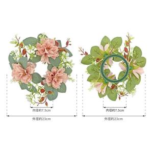 リース フラワー 花 インテリア キャンドルリ...の詳細画像3