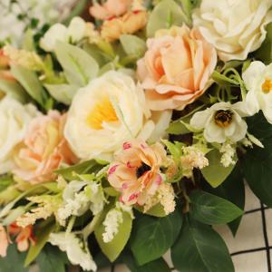 リース フラワー 花 インテリア ピンク ホワ...の詳細画像4