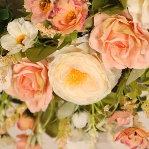 リース フラワー 花 インテリア ピンク ホワ...の詳細画像2