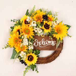 リース フラワー 花 インテリア イエロー 黄...の詳細画像4