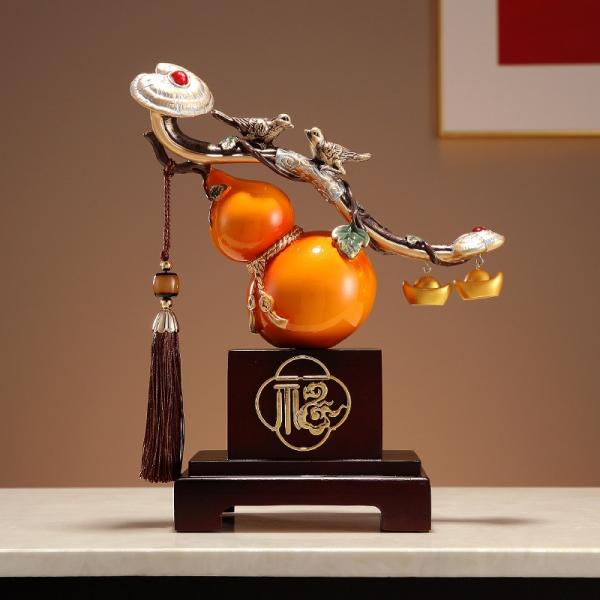 瓢箪 オブジェ 置物 ひょうたん 財運 金運 運気 風水 開運 健康運 出世運 家庭運 縁起物 家内...