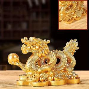 金龍 置物 ゴールド 金 風水 財運 龍 竜 ...の詳細画像4