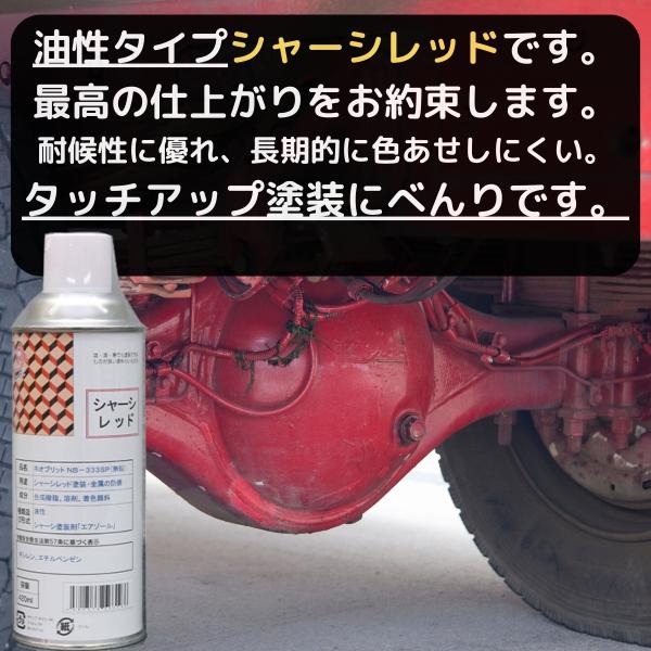スプレー塗料 シャーシレッド 超速乾 超光沢 防錆 ネオブリット NB-333SP 420ml 6本...