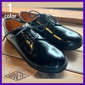 MANEBU（マネブ） ウィングチップ レザーシューズ UKI FACESKIN レザー