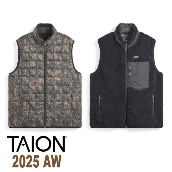 タイオン TAION ベスト UNISEX マウンテン リバーシブル ダウン×ボア ベスト TAIO...
