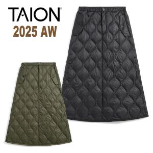 TAION タイオン ミリタリージップガゼット ダウンスカート ロング丈