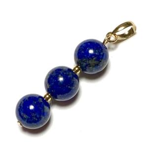 ラピスラズリ ダイヤモンド ネックレス K18YG 18k 18金 イエロー