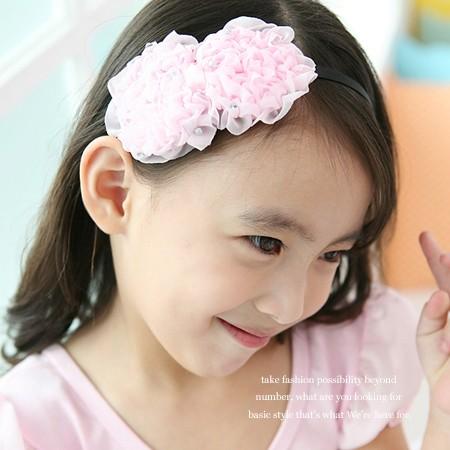 バレエ ヘアアクセサリー【パール付きリボンバレッタ】子供 女の子 キッズ ヘッドドレス フォーマル ...