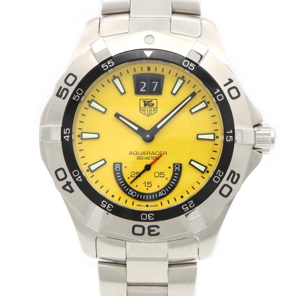 電池交換済 TAG Heuer タグホイヤー アクアレーサー グランドデイト WAF1012 スモー...