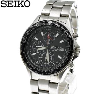 SEIKO セイコー 100M 7T92-0CF0 クロノグラフ QZ クォーツ メンズ時計 シルバー×ブラック｜rwkgr23243