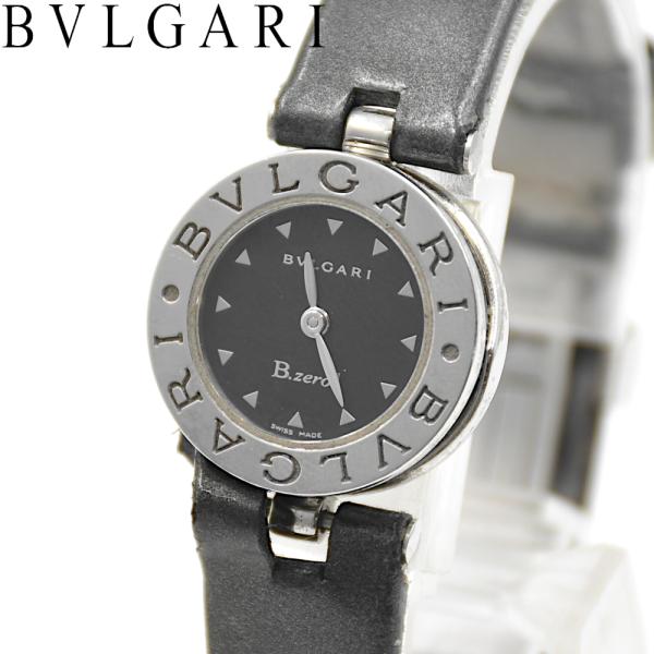 【A02558】BVLGARI B-ZERO1 ブルガリ ビーゼロワン BZ22S 黒文字盤 QZ ...